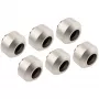 Hardtube-aansluitset OPTIMUS OP-FIT-HARD-12MM-NICKEL-6PACK — 12 mm, 6-delig met montagegereedschap, satijn nikkel