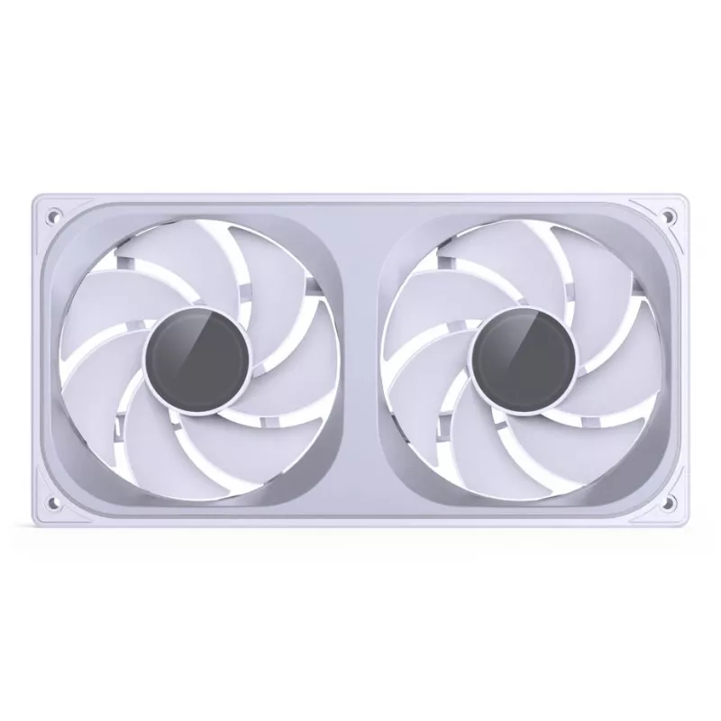 Jonsbo ZB-240WR Infinity Mirror ventilator, ARGB, PWM, omgekeerde bladen, 240 mm, wit