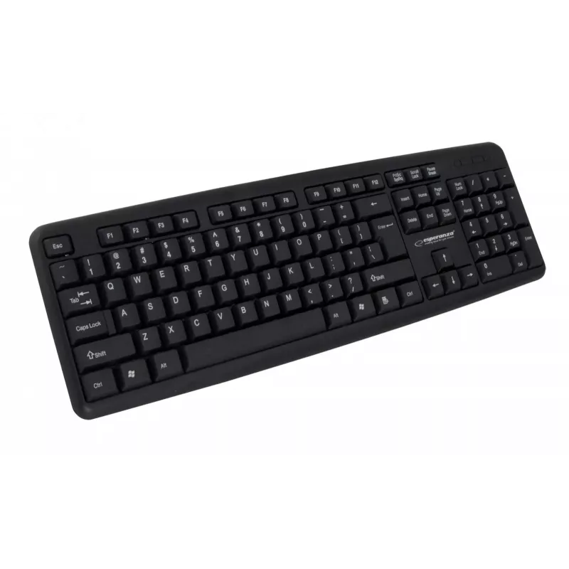 Bekabeld toetsenbord ESPERANZA EK134 Full-Size 100% USB, zwart, 1,45 m kabel