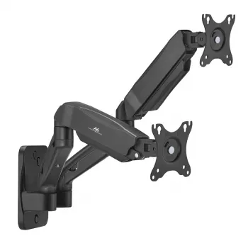 Maclean wandbeugel voor twee monitors, 17-32'', max. 9 kg, mechanische veer, MC-988