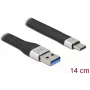 FPC-flatkabel DeLOCK USB 3.2 Gen 1 Type-A naar Type-C 14 cm