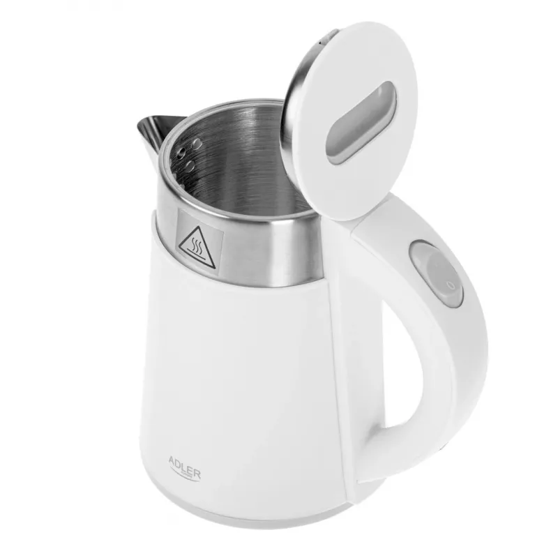 Waterkoker Adler AD 1372w – 0,6 L, 800 W, roestvrijstalen behuizing, touchbediening