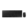CHERRY Stream desktop toetsenbord muis inbegrepen kantoor RF draadloos AZERTY Frans zwart
