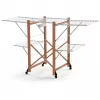 ARREDAMENTI GABBIANO wasrek op wielen - 175 x 67 cm, wit
