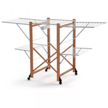 ARREDAMENTI GABBIANO wasrek op wielen - 175 x 67 cm, wit