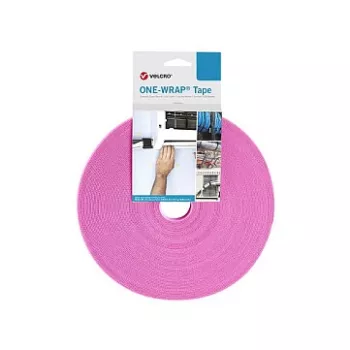 Klittenbandkabelbinder Velcro One Wrap Tape polypropyleen 25.000 mm × 50 mm roze