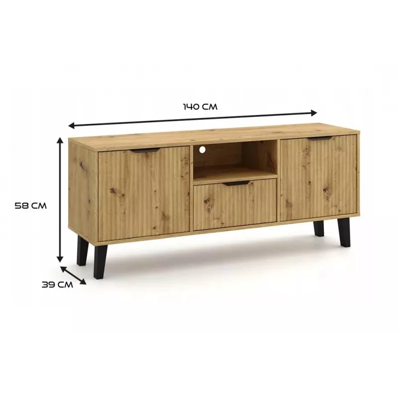 RTV SCANDI 2D1S slank ARTISAN OAK