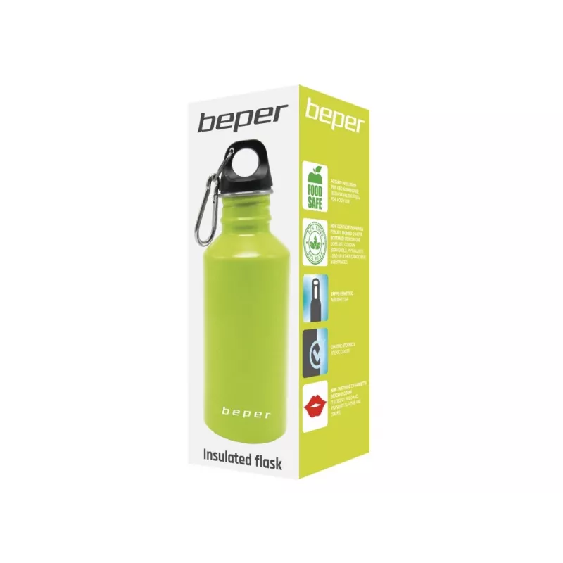 Beper C102BOT003 roestvrijstalen fles, 500 ml