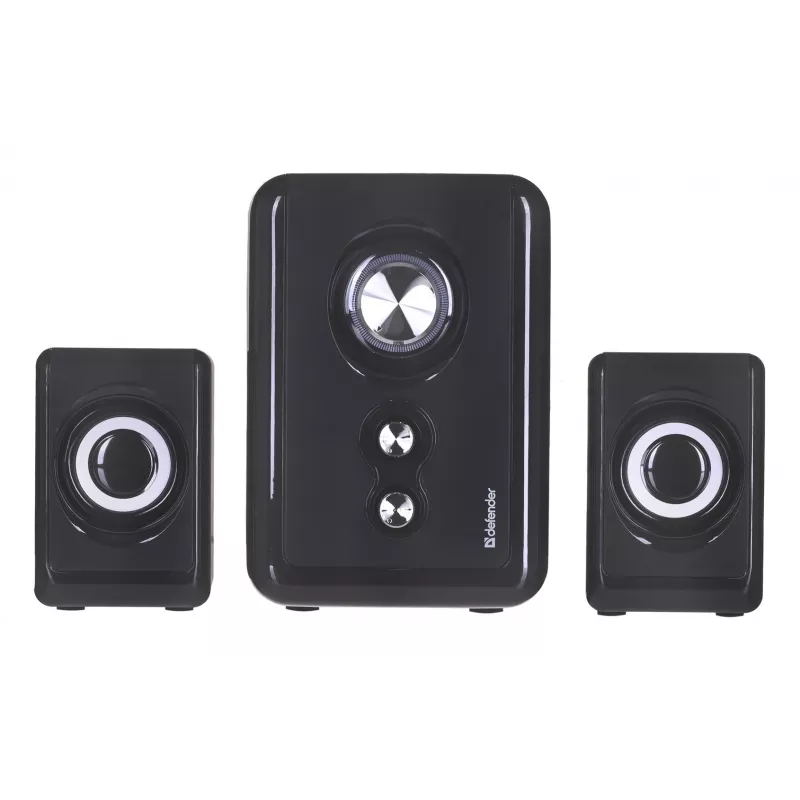 DEFENDER luidspreker V11 11 W bekabeld 2.1 desktop-satellietluidspreker, USB 5 V, zwart