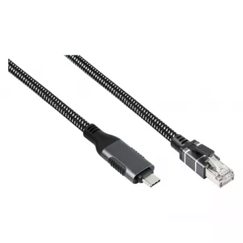 Good Connections ethernetkabel USB-C RJ45, antraciet, 1,5 m