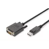 ASM AK-340301-030-S ASSMANN kabel Displayport 1.1a met vergrendeling Type DP/DVI-D (24+1) M/M zwart 3m