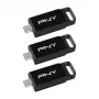 PNY Elite 128 GB USB-C 3.2 Gen 1 usb-stick, 3-pack (Retail)