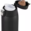 Reisbeker EMSA N2151700 0,4 l, zwart mat, flip-sluiting