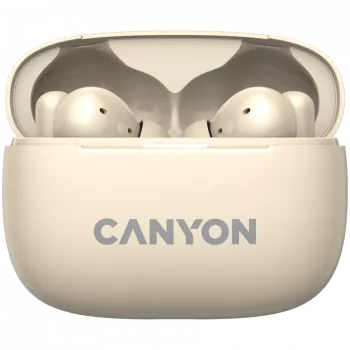 Canyon CNS-TWS10BG Hoofdtelefoon en headset True Wireless Stereo (TWS) In-ear voor bellen/muziek/sport/dagelijks gebruik USB Type-C Bluetooth Beige (CNS-TWS10BG)