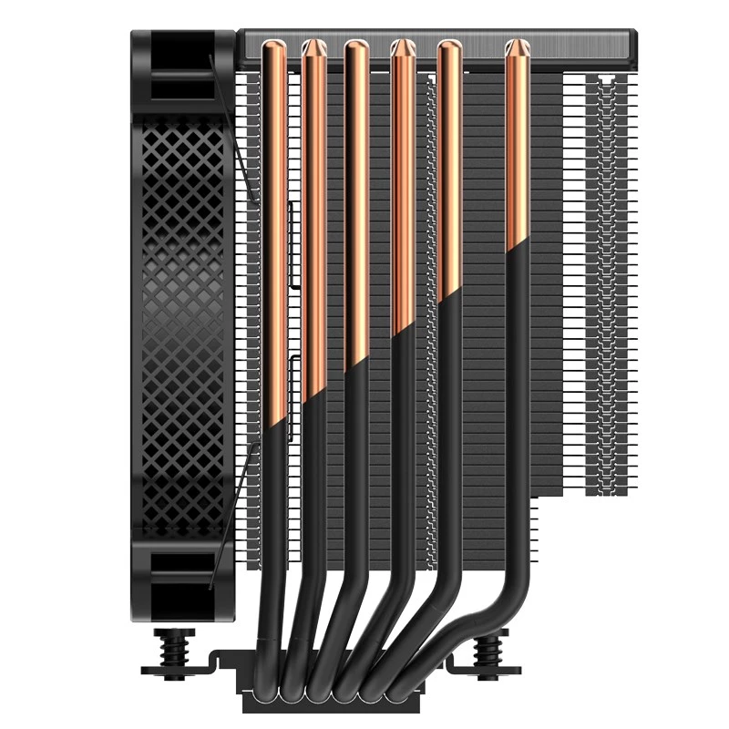 Jonsbo HX6250 processor-koellichaam/radiator 14 cm zwart 1 stk.