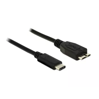 USB-kabel DeLOCK 1m USB 3.1 USB 3.2 Gen 2 USB-C Micro-USB B zwart