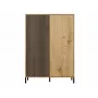 KAMARO 2DD smalle/GŁ eiken ARTISAN DISPLAY CABINET