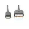 Assmann USB 2.0-verbindingskabel. Type-A - Micro-B M/M. 3,0m. USB 2.0-conform. UL. zwart (AK-300110-030-S)