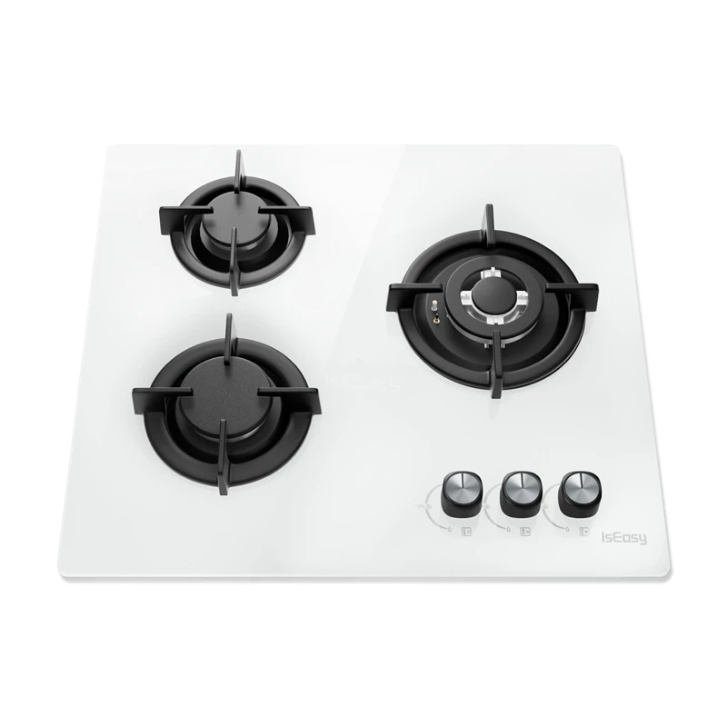 ISEASY MGBG-603 gaskookplaat, 3 branders (wit)