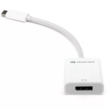 USB-adapter, USB-C-stekker > DisplayPort-bus (wit, 11 cm)
