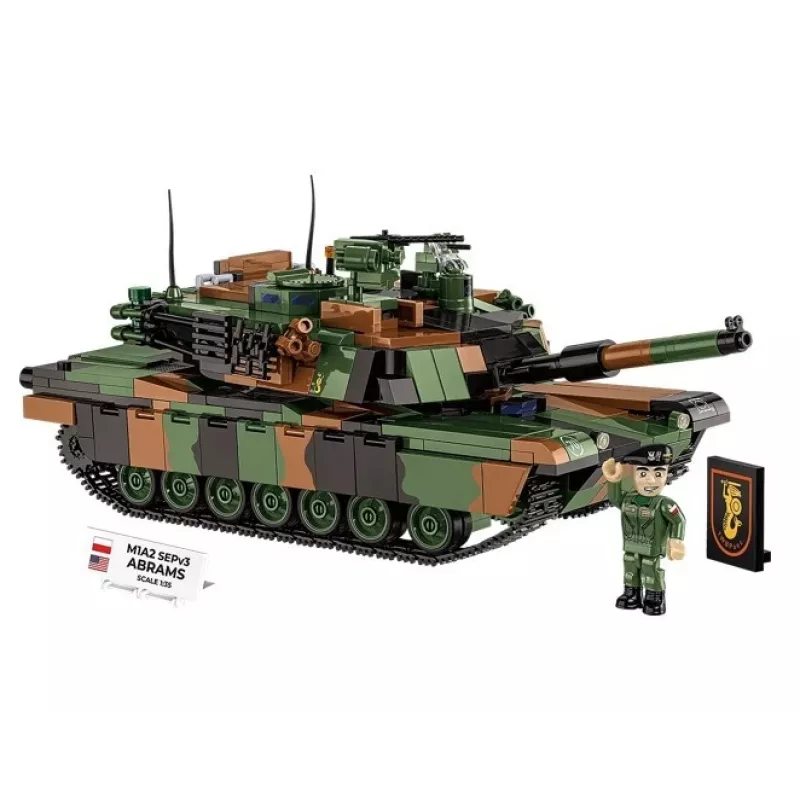 Constructieset Cobi M1A2 SEPV3 Abrams model met 1.065 bouwstenen