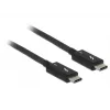 USB-kabel DeLOCK 84847 USB 3.2 Gen 2 2 m USB-C zwart