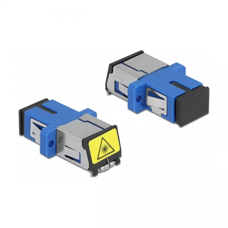 Optische vezelkoppeling DeLOCK 86888 SC simplex bus naar SC simplex bus blauw