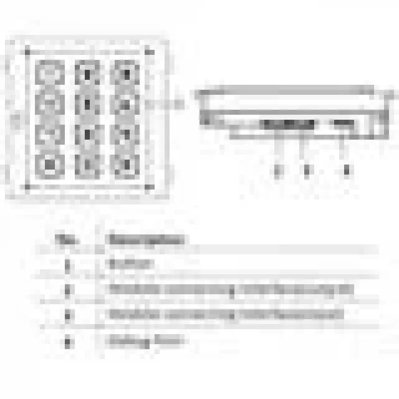 Hikvision DS-KD-KP/S accessoire voor intercoms toetsenpaneel