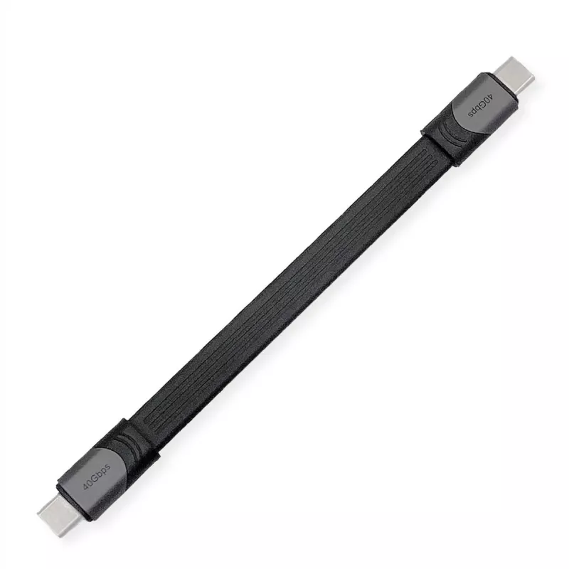 USB-kabel ROLINE 11029078 USB4 Gen 3x2 0,15 m USB C zwart