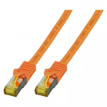 RJ45-patchkabel Cat.6A S/FTP LSZH Cat.7 ruwkabel oranje