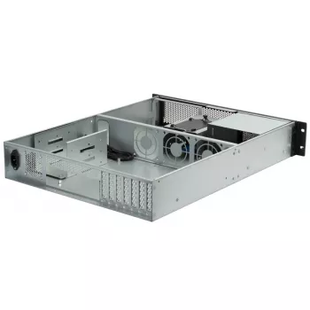 SilverStone RM23-502 rackmount serverchassis, ATX, USB 3.0 - 2U - zwart