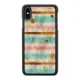 Beschermhoes voor smartphone iKins voor iPhone XS Max — Pop Mint zwart, harde schaal met verhoogde randen