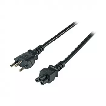 EFB-Elektronik netsnoer Zwitserse type 12 - C5 180°, zwart, 1,8 m, 3 x 0,75 mm² fabrikant: EFB Elektronik (EK495.1,8V2)