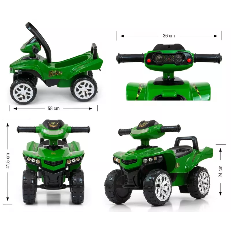 Loopauto milly mally Ride-on Monster Military model 27515 voor peuters