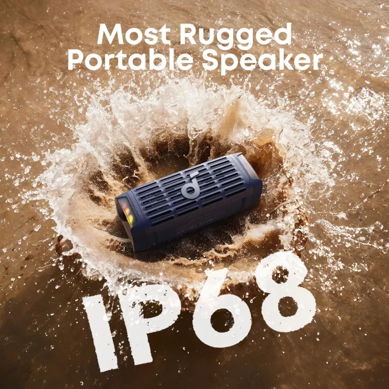 Draagbare Bluetooth-luidspreker Anker Soundcore Boom 3i – 50 W, waterdicht, batterijvoeding