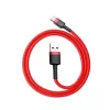USB-2.0-A-naar-USB-C-kabel Baseus CATKLF-B09 1m QC3.0 nylon gevlochten rood, snel opladen en datasync