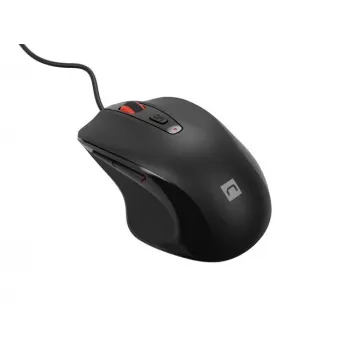 Bekabelde optische muis NATEC NMY-2047 USB Type-A, 4000 DPI, 6 knoppen, rechtshandig, achtergrondverlichting