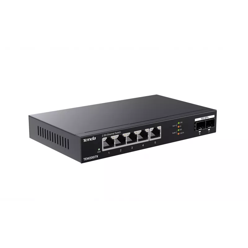 Tenda TEM2007X netwerk-switch 2.5G Ethernet 5 poorten