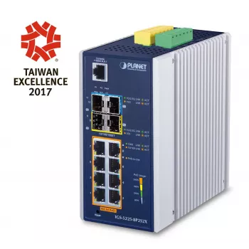 Managed Layer-3 Gigabit Ethernet-switch PLANET IGS-5225-8P2S2X