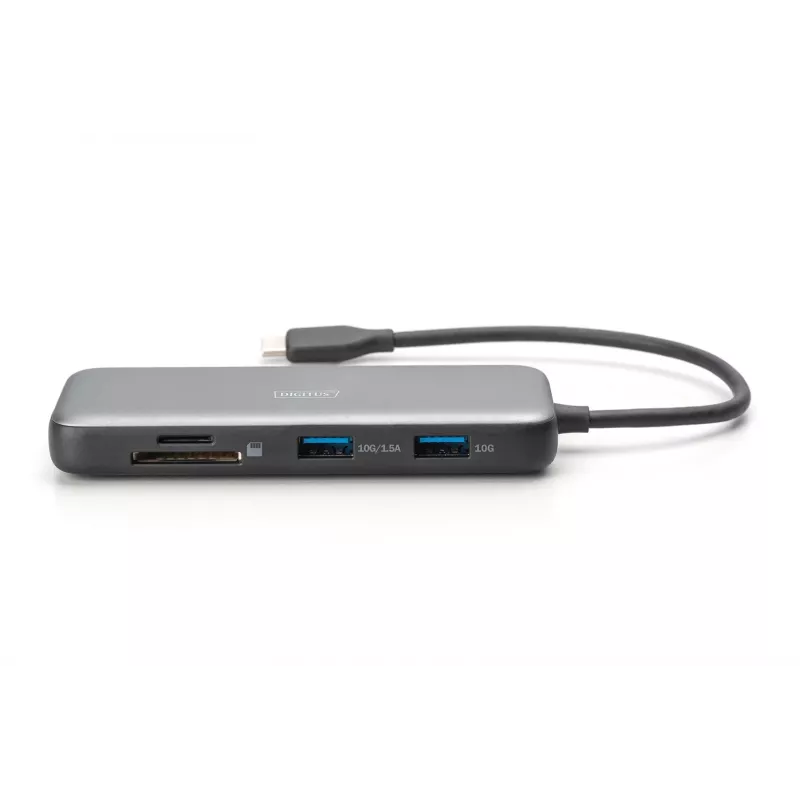 USB-C-dockingstation Digitus DA-70915 8-voudig 100W Power Delivery