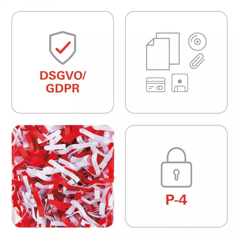 HSM Pure 940 Papiervernietiger, 165 l, 3,9x40 mm