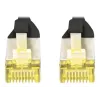 DIGITUS CAT 6A S/FTP patchkabel DK-1644-A-020-BL-10, 2 m, zwart, 10 stuks