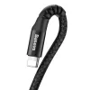 Baseus spiraalkabel Lightning 1m 2A (zwart)