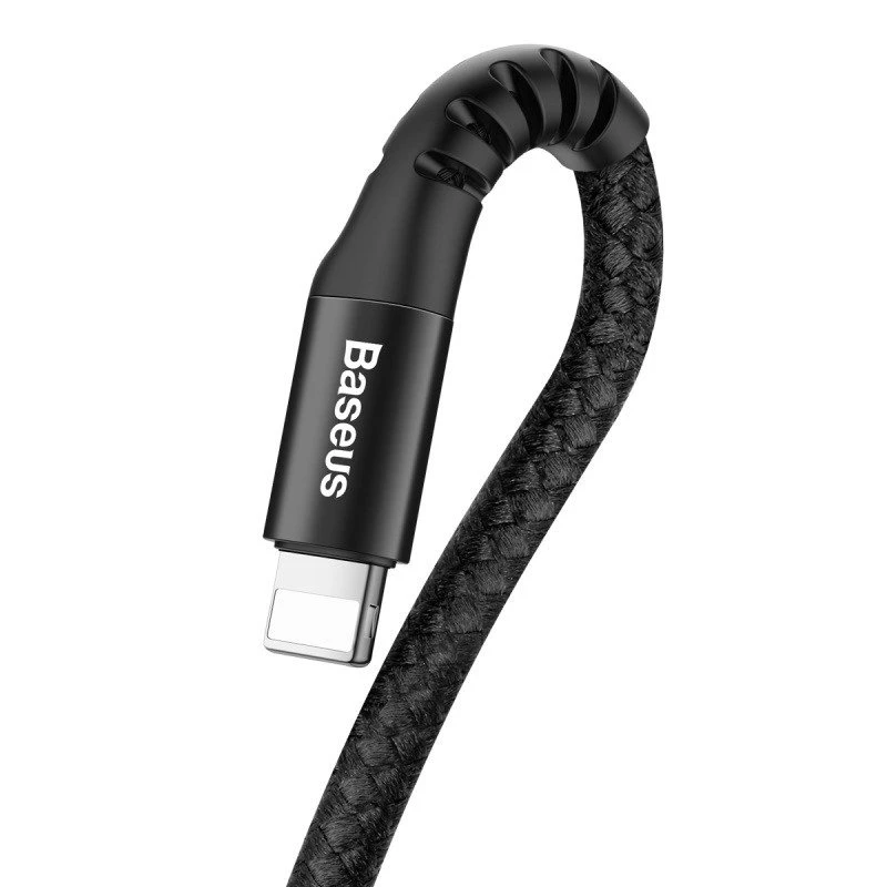 Baseus spiraalkabel Lightning 1m 2A (zwart)