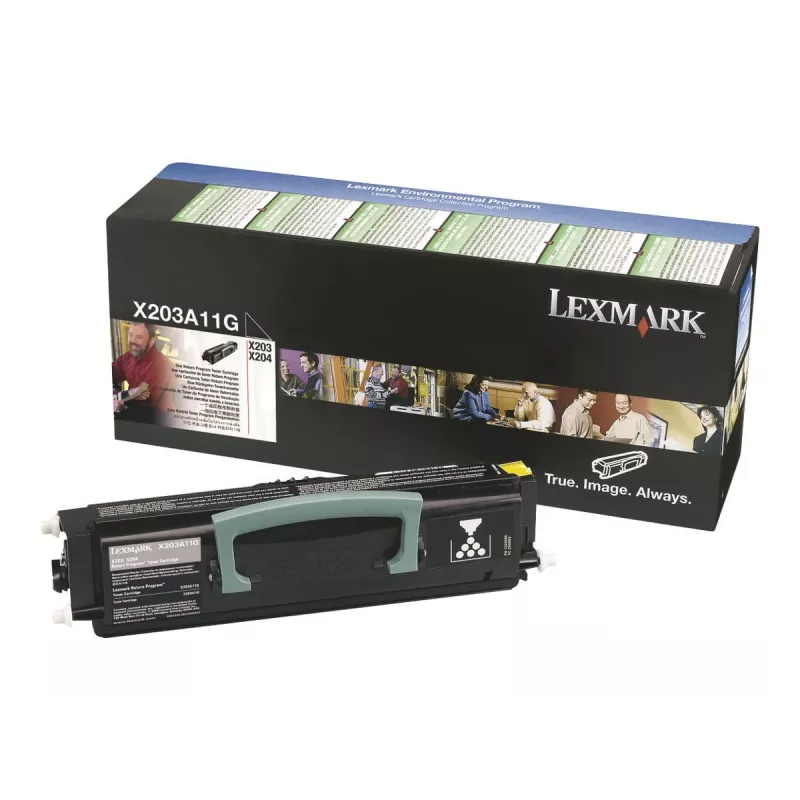 Lexmark toner X203A11G - zwart - capaciteit: 2.500 pagina's (X203A11G)