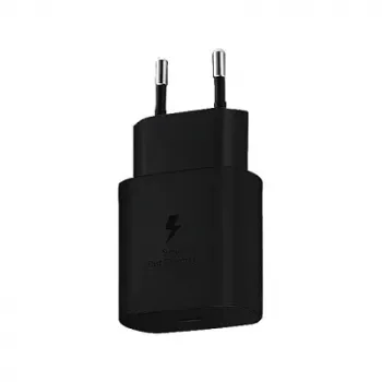 Oplader Samsung EP-TA800N voor binnen, AC, USB-C 25 W, universeel, 100–240 V, zwart