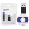 Compacte draadloze mini-USB-WLAN-adapter QOLTEC 57007 – single-band 2,4 GHz, tot 150 Mbit/s, interne antenne