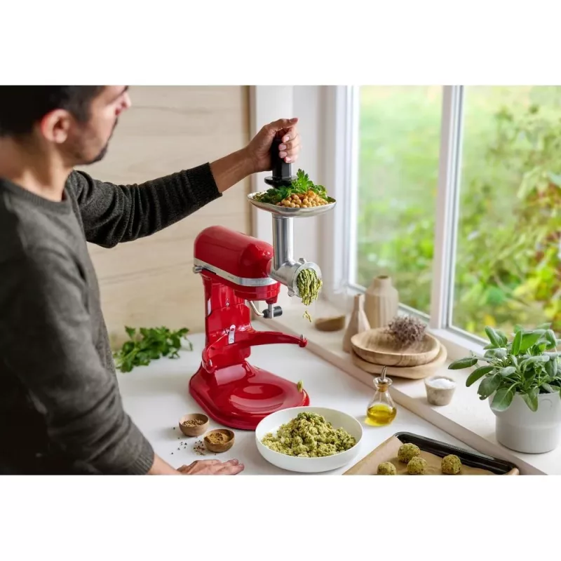 KitchenAid 5KSM60SPXEER keukenmachine 375 W grijs, rood, roestvrij staal
