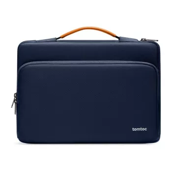 Laptophoes Tomtoc Defender-A14 (blauw) — beschermhoes voor 14 inch laptops, schokabsorberende voering, rits