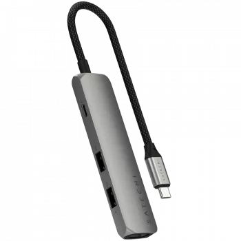Satechi ST-P4SM interface hub USB Type-C 10000 Mbit/s grijs